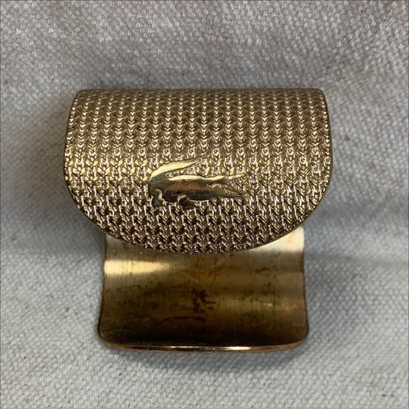 Lacoste Wide Gold tone Cuff bracelet - Picture 6 of 8